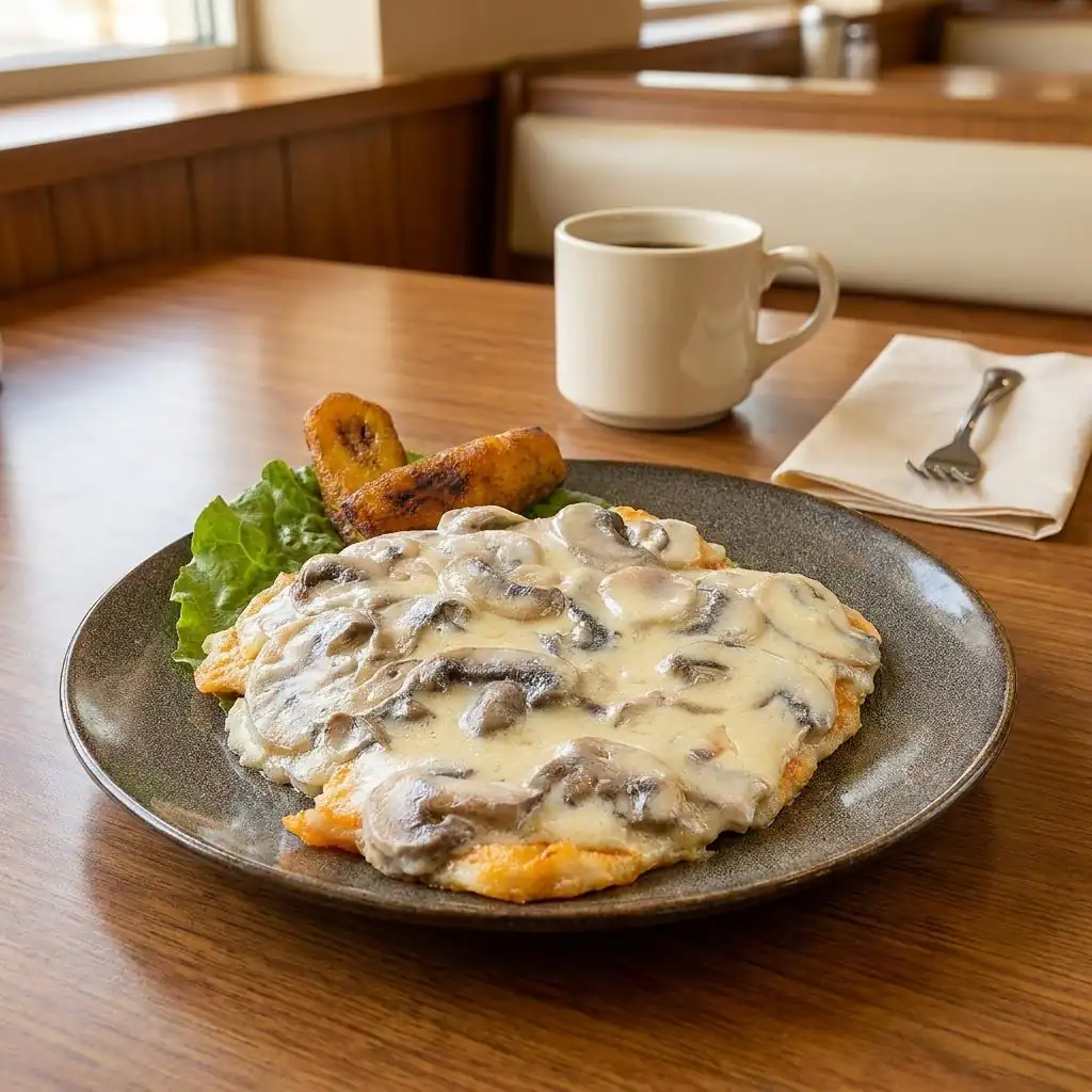 Chicken with mushroom sauce